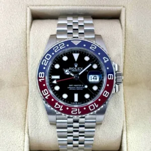 2023 Rolex GMT-Master II "Pepsi" 40mm 126710BLRO Jubilee Bracelet Stainless Steel Black Dial 
