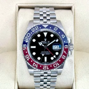 NEW 2024 Rolex GMT-Master II "Pepsi" 40mm 126710BLRO Jubilee Bracelet Stainless Steel Black Dial 