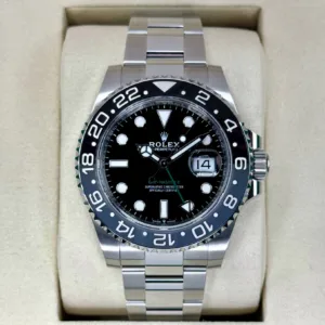 NEW 2025 Rolex GMT-Master II "Bruce Wayne" 40mm 126710GRNROyster Bracelet Stainless Steel bi-color ceramic bezel in grey and black